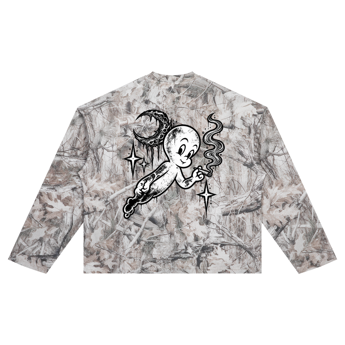 BarZEnT (Ghostly Camo) - Unisex Tree Camo Waffle T-Shirt